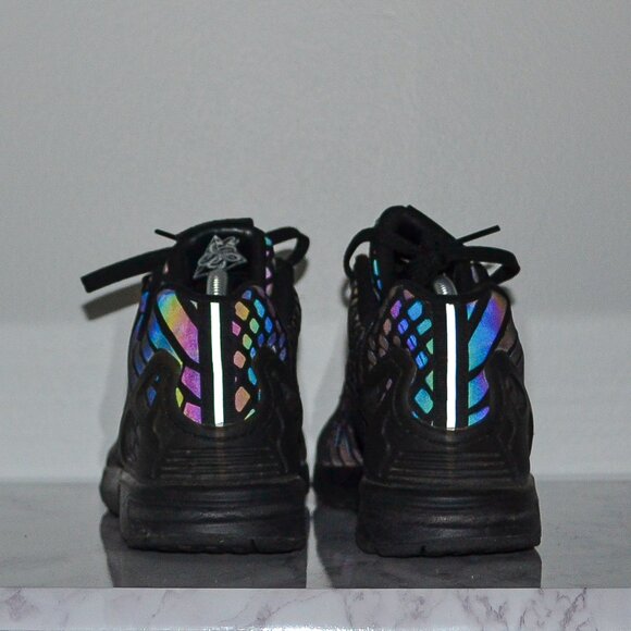 Adidas ZX Flux XENO All Black Reflective Shoe - Picture 6 of 11